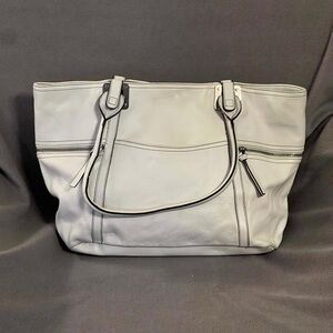 Tignanello White Leather Tote